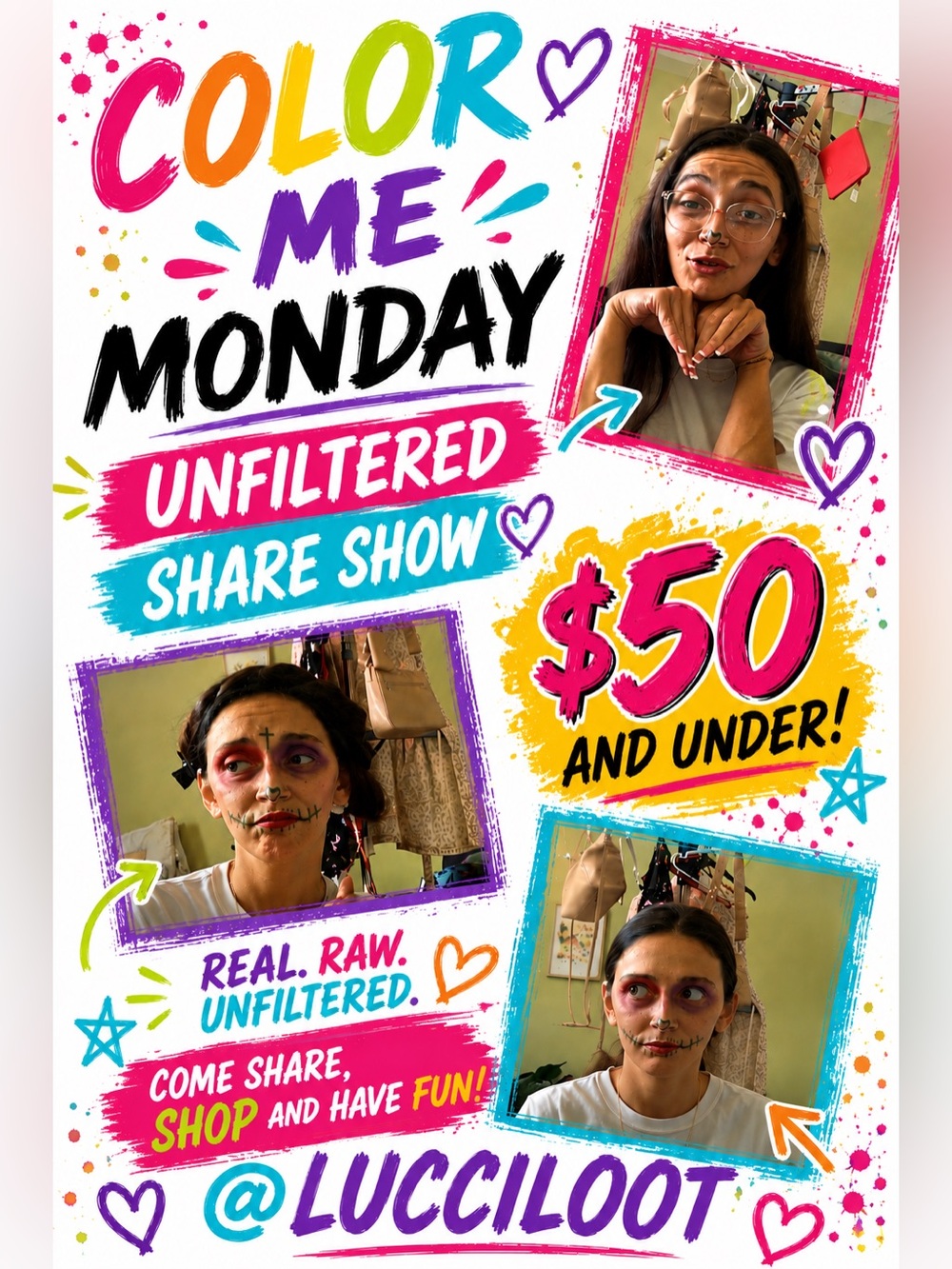 Color Me Monday Unfiltered Share Show - Women Skincare Event